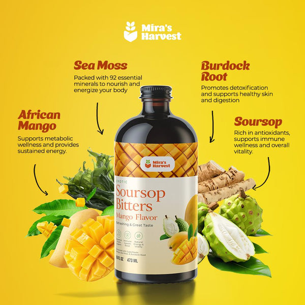 Mira’s Harvest Soursop Mango Bitters
