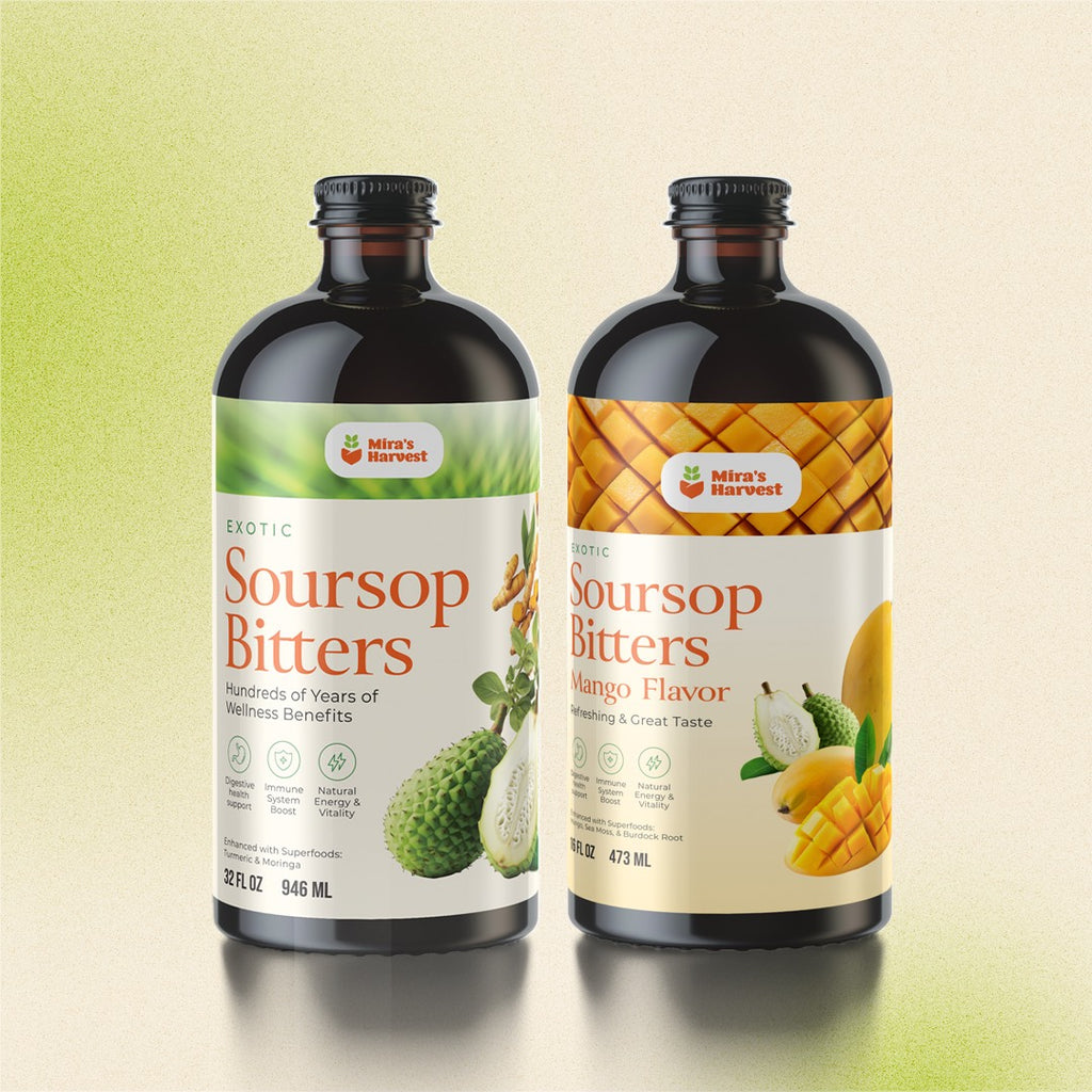 Mira's Harvest Premium Soursop + Mango Soursop Bitters Bundle