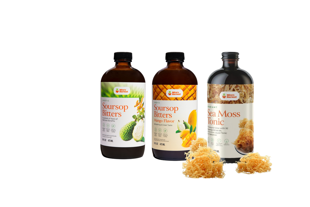 The Total Wellness Stack — Original Bitters, Mango Bitters, Radiant Sea Moss Tonic