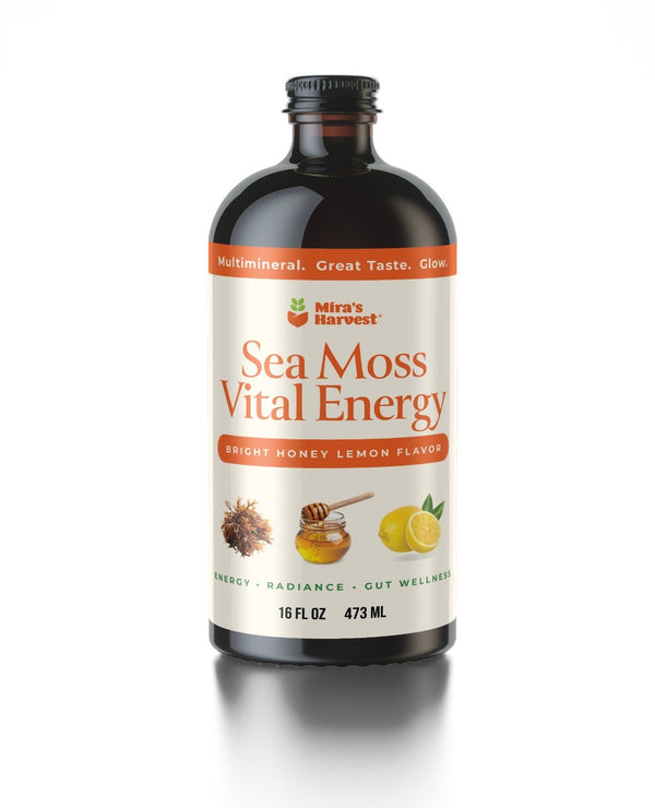 Sea Moss Vital Energy — bright honey-lemon flavor, 16 fl oz