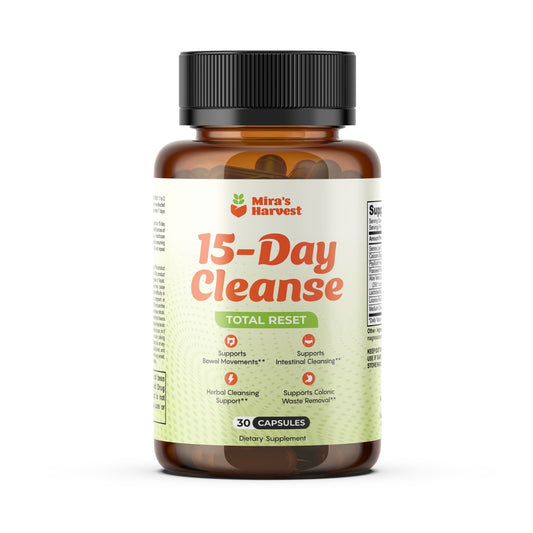 Mira’s Harvest 15-Day Gut Cleanse – Premium Herbal Detox Formula
