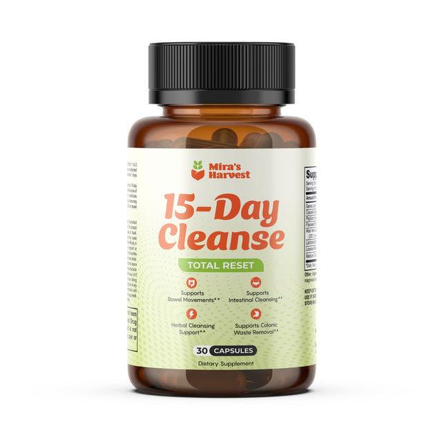 Mira’s Harvest 15-Day Gut Cleanse – Premium Herbal Detox Formula